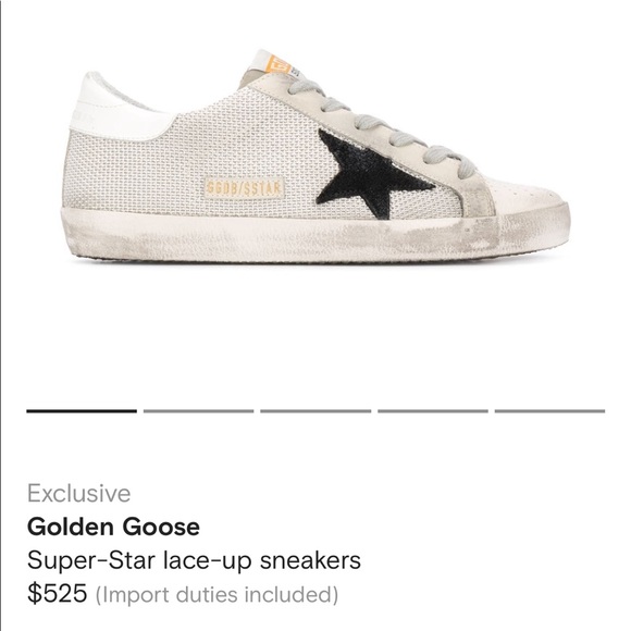 Golden Goose superstar lace up low top sneakers